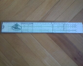 Vintage German Slide Ruler FABER CASTELL 57/87 Reitz Schul-Rechenstab - 70's