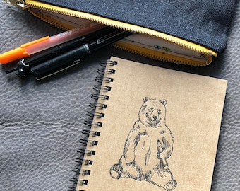 Writing Bear Letterpress Notebook