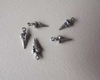SET 5 ice silver charms