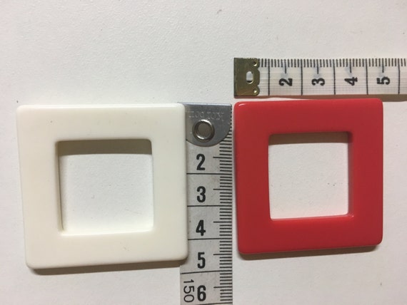 HIGH density plastic SQUARE BUCKLE (4.5cm x 4.5cm) for swimsuit/fashion garments
