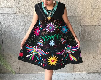 Mexican dress vestido mexicano tenangos mexican party fiesta mexicana mexican wedding mexican birthday bridal shower resort wear frida kahlo