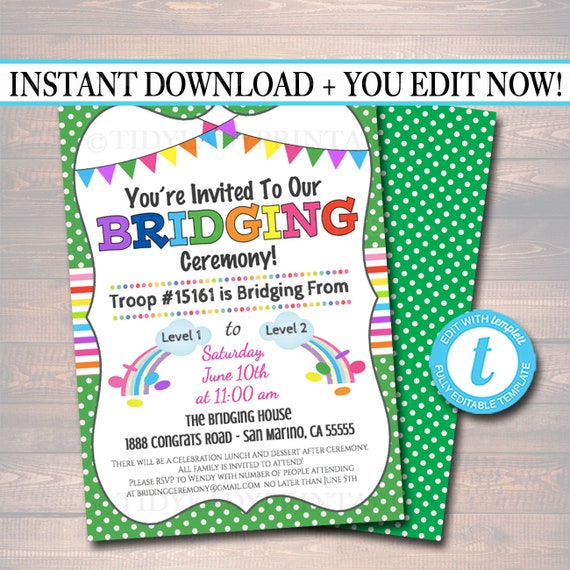 Girl Scout Invitations Printable 9