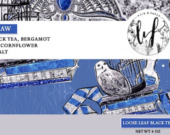 Ravenclaw Loose Tea Blend - Earl Grey, Vanilla, Bergamot, Cornflower Petals | Harry Potter Inspired
