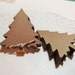 25 ct Christmas Kraft Tree Die Cuts - Christmas Tags - Holiday Gift Tags -