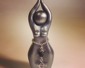 Diana (Artemis) Story Goddess Sculpture (statue, maiden, huntress, moon goddess, wisdom, priestess, arrow, story goddess)