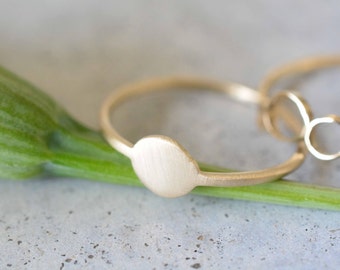 Flat ring, 14k gold, delicate ring, 14k gold simple ring, wedding ring, engagement ring, stackable rings, minimalist ring, solid gold ring