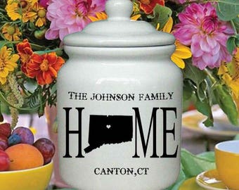 Cookie Jar - Personalized State Cookie/Treat Jar