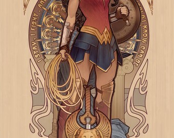 Diana - Wonder Woman - signed 11x17" poster