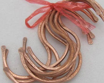 Copper "S" Hooks. Set of 8 Pot Rack Hooks. Rudde Cottage Copper Kitchen Hooks. ONSALE.