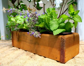 Cedar Herb Planter Box Indoor Planter Window Box Storage Box Cedar Herb Planter Box Indoor Planter Window Box Storage Box