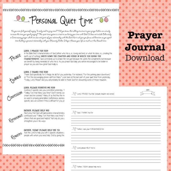 Prayer Journal Download