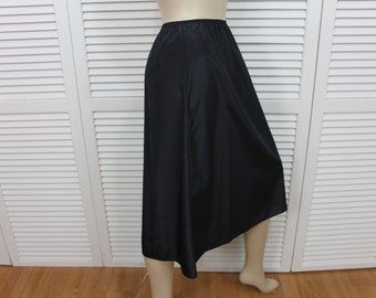 Vintage Olga Half Slip Black Acetate Size Small Rare