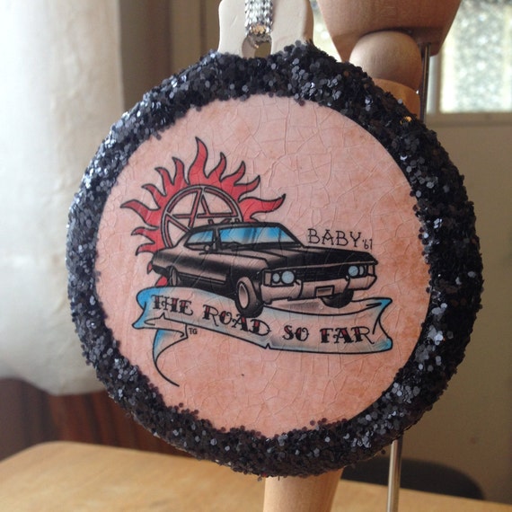 Supernatural Inspired Baby 1967 Impala Tattoo Art Ceramic Ornament Supernatural Inspired Baby 1967 Impala Tattoo Art Ceramic Ornament