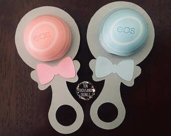 EOS Lip Gloss Baby Shower Favor -- Baby Boy -- Baby Girl -- Gender Reveal -- Baby Shower Favor -- Girl or Boy -- Lip Balm -- Baby Pink