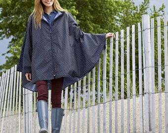 Monogrammed Pack N Go Poncho by Charles River Apparel, Monogrammed Rain Poncho, Monogrammed gifts - Pack-N-Go® Poncho, Polka Dot Rain Poncho