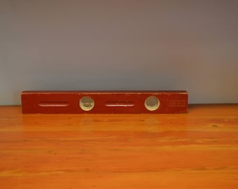 Vintage Port Austin red wood level vintage tools old wooden levels man cave decor