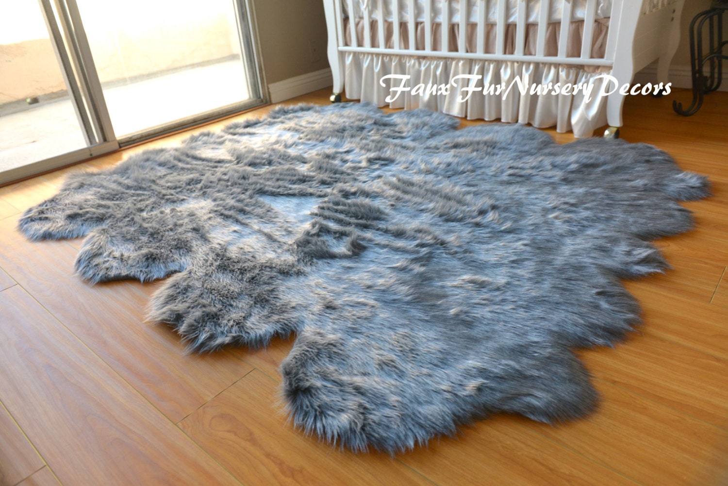 Plush Nursery Rug Boy Girl Area Rug Baby Shower Gift Play Rug