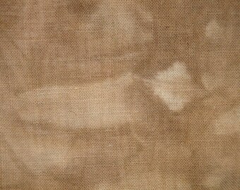Primitive Dyed Fabric | Linen Like Fabric Hand Dyed | Sewing Fabric | Needle Work Fabric | Crafting Fabric | 64 x 56