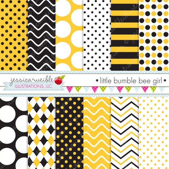 little bumble bee cute digital papers backgrounds for personal create your own background