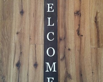 Homemade Rustic Welcome Wood Sign