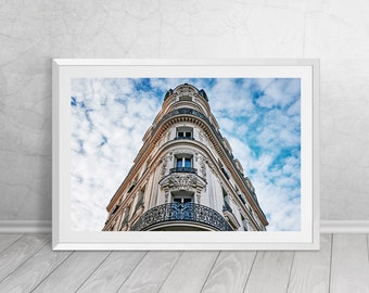 Haussmannian building in Paris, France, French, Fine Art, Photography, Downloadable Art, Printable Art, Home Decor, Best Seller