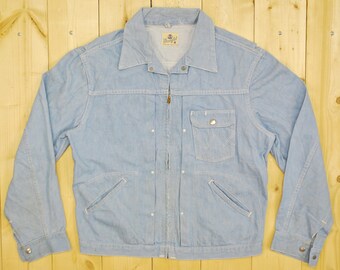 1950's/60's WRANGLER 24MJZ BLUE BELL Jean Jacket / Sanforized / Made in the U.S.A. / Retro Collectable Rare