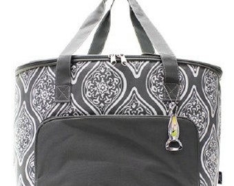 Insulated Garden Vine Cooler Shoulder Bag with free monogram
