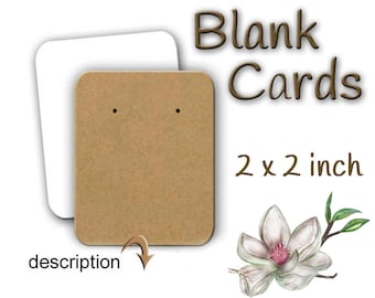 Blank Jewelry Cards, Earring Cards, Necklace Cards, Earring Holder, Display Cards, Jewelry Display