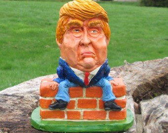 Donald Trump as Humpty Trumpty politically incorrect caricature figure, limited availability, made in Cornwall