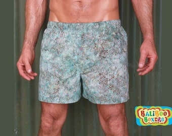 Boxer Shorts, Baliboo Boxers, SAMPLE ONLY, Colorful Mens Boxers, Batik Boxer Shorts, Gifts Under 25
