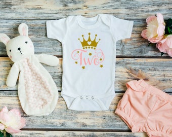 Two year old birthday outfit girl - Two year old birthday shirt - 2nd birthday outfit girl - 2nd birthday shirt - Second birthday shirt