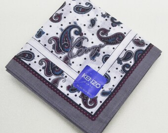 FREE SHIPPING!!! KENZO Homme Paisley Hanky Handkerchief