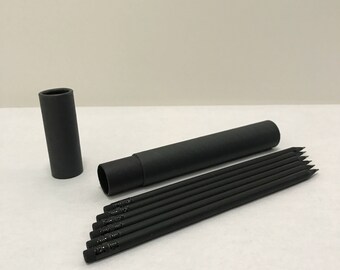 Gothic Black Pencil Set of 6 with Case
