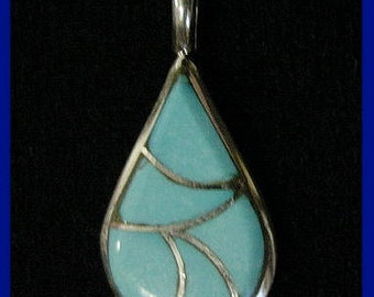 Sleeping Beauty Turquoise Pendant