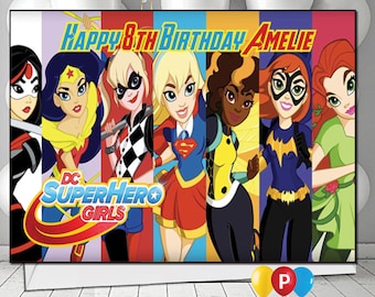 Personalised DC Superhero Girls 1 Birthday Card