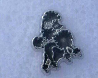 Black Poodle Floating Charm