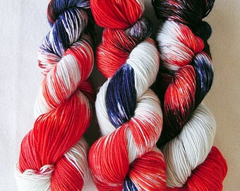Handdyed SockYarn, 75 Wool, 25 Polyamid 100g 3.5 oz. Nr. 546