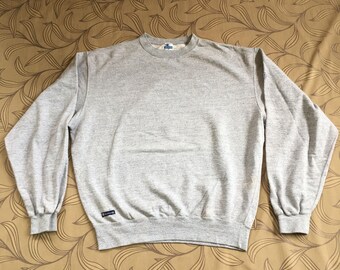 Rare!! Vintage Champion Sweatshirt Crewneck Small Logo Grey Sweater Size L