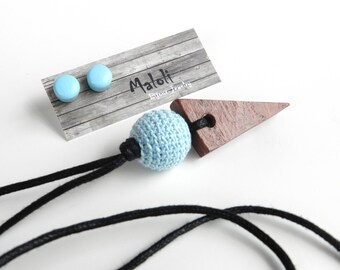 DUO:LoNg NecKlacE and Earrings