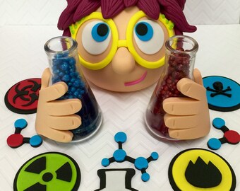 Mad Scientist Cake Topper Mad Scientist Cake Topper