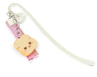 Bookmark ~ small slice of bread pink
