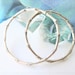 Large Hoop Earrings Sterling Silver
