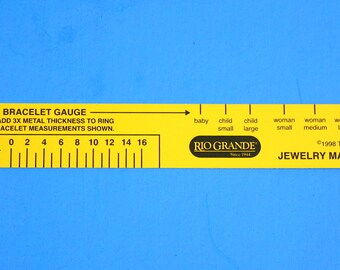 Jewelry Maker's Ruler - Bracelet and Ring Gauge