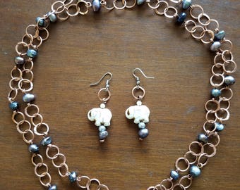 Blackstar pearl necklace