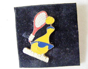 Enamel pin, Orangina, pin brooch, tennis gifts, Lapel pin, enamel pin brooch, fun jewelry, Advertising brooch, Gift for her, gift for him