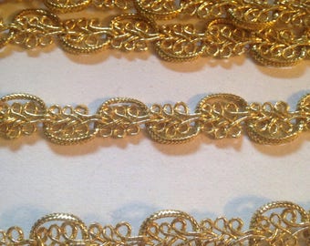 Vintage Metallic Gold Trim Costume