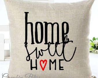Home Sweet Home Cover Decorative Throw Pillow Case Cover