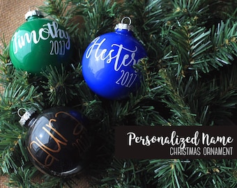 Personalized Name 2017 Christmas Ornament / Bauble / Bulb