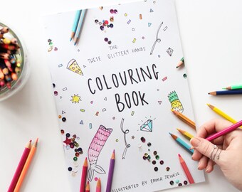 These Glittery Hands Colouring Book