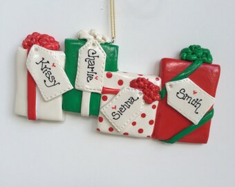 Personalized Family of 4 Christmas Gifts Ornament/family of four /family ornament /personalized ornament
